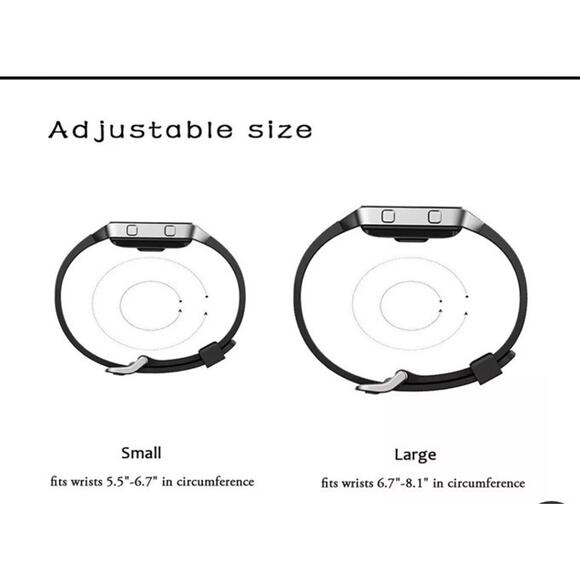 Plugn | Fitbit Blaze Large Soft TPU Sports Band Flexible Silicone Fitness - Picture 4 of 4